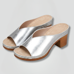 Women's Block Heel Platform Sandals with Wide Strap – Slip-On Comfort Sandals for Summer