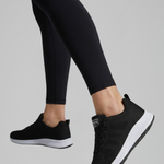 Women's Knit Mesh Lace-Up Walking Shoes with Cushioned Sole – Comfort Sneakers for Everyday Wear