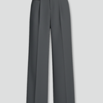 Women's Wide Leg Palazzo Pants with Front Pleats & Back Pockets – Smart Casual Work Pants