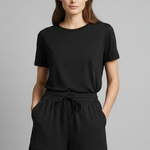 Women's Wide Leg Drawstring Shorts with Elastic Waist & Side Pockets – Casual Summer Shorts