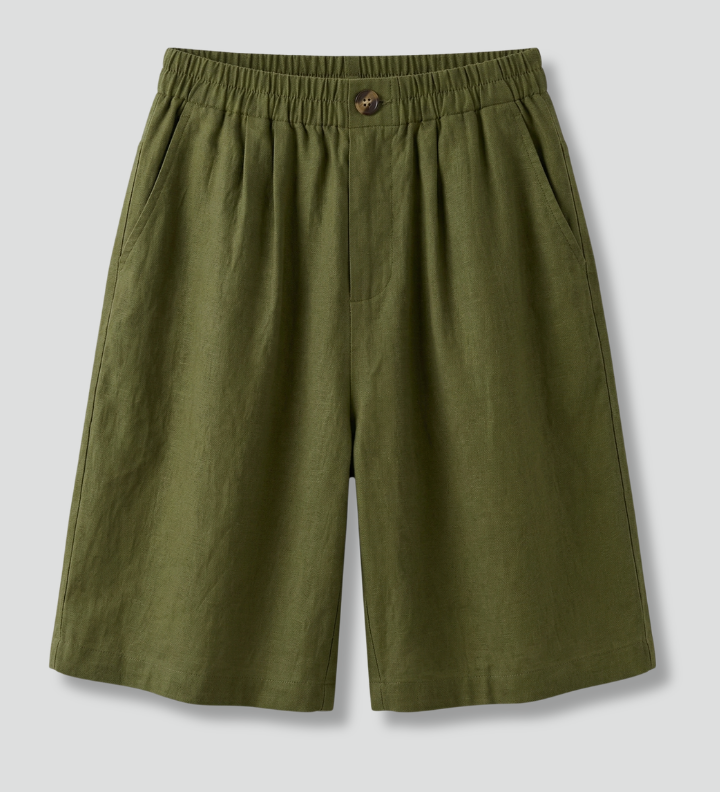 Women's Drawstring Elastic Waist Shorts with Side Pockets – Casual Summer Everyday Shorts