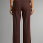Women's High-Waist Straight Leg Pants – Pull-On Stretch Pants for Work & Smart Casual