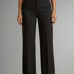 Women's High-Waist Straight Leg Pants – Pull-On Stretch Pants for Work & Smart Casual