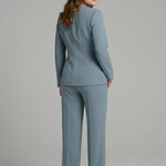 Women's Two-Piece Set Wrap Top and Cropped Pants with Pockets – Casual Summer Co-ord