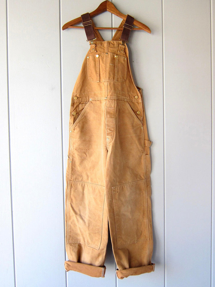 Women's Utility Dungaree Jumpsuit with Pockets – Workwear-Style Casual Overalls
