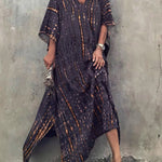Women's Tie Dye Maxi Dress – Boho Long Summer Dress for Beach, Festivals & Holidays