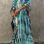 Women's Tie Dye Maxi Dress – Boho Long Summer Dress for Beach, Festivals & Holidays