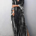 Women's Tie Dye Maxi Dress – Boho Long Summer Dress for Beach, Festivals & Holidays