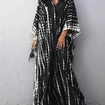 Women's Tie Dye Maxi Dress – Boho Long Summer Dress for Beach, Festivals & Holidays