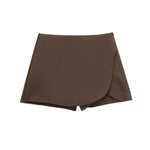 Women's High Waist Asymmetric Mini Skirt – Minimalist Skirt for Everyday, Brunch & Evenings