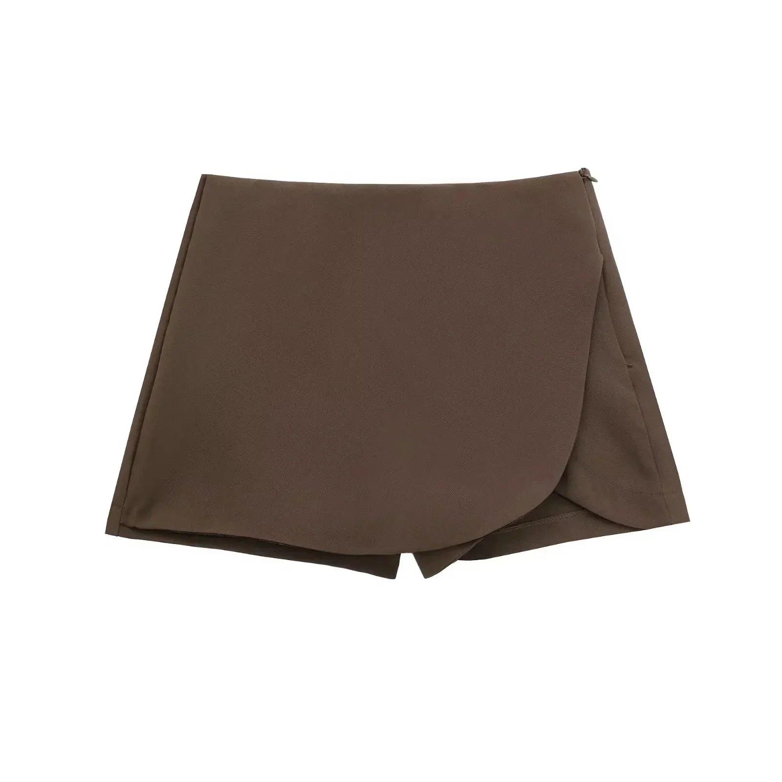 Women's High Waist Asymmetric Mini Skirt – Minimalist Skirt for Everyday, Brunch & Evenings