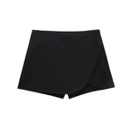 Women's High Waist Asymmetric Mini Skirt – Minimalist Skirt for Everyday, Brunch & Evenings