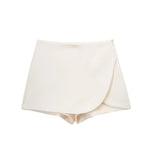 Women's High Waist Asymmetric Mini Skirt – Minimalist Skirt for Everyday, Brunch & Evenings