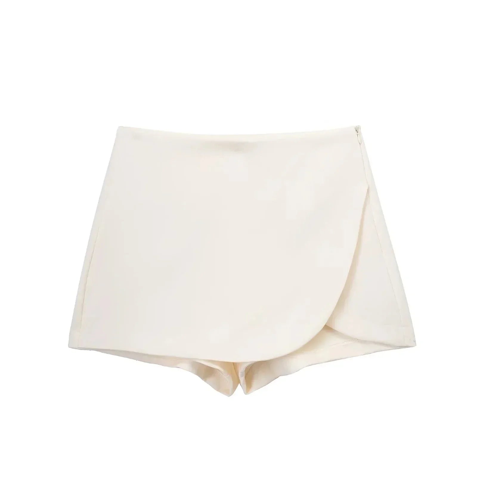 Women's High Waist Asymmetric Mini Skirt – Minimalist Skirt for Everyday, Brunch & Evenings