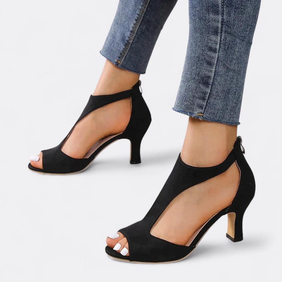 Women's High Heel Open Sandals – Elegant Heeled Shoes for Weddings and Formal Events
