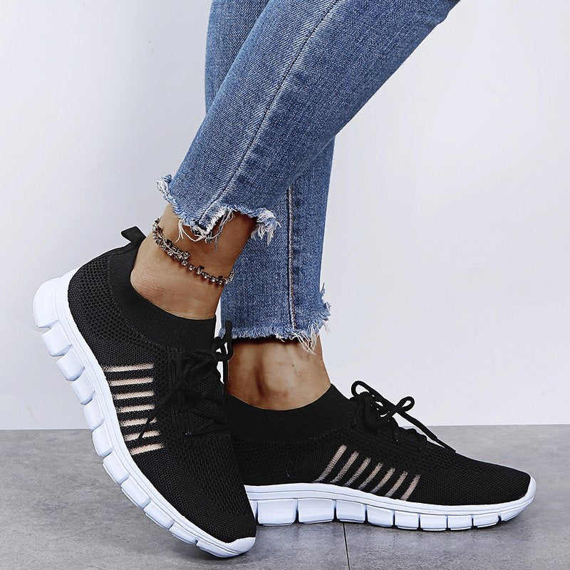 Women's Running-Style Sneakers – Lightweight Casual Everyday Trainers for Walking & Weekends