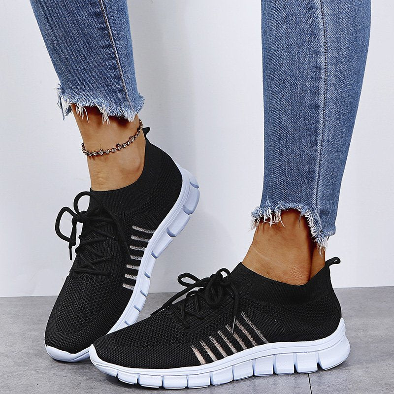 Women's Running-Style Sneakers – Lightweight Casual Everyday Trainers for Walking & Weekends