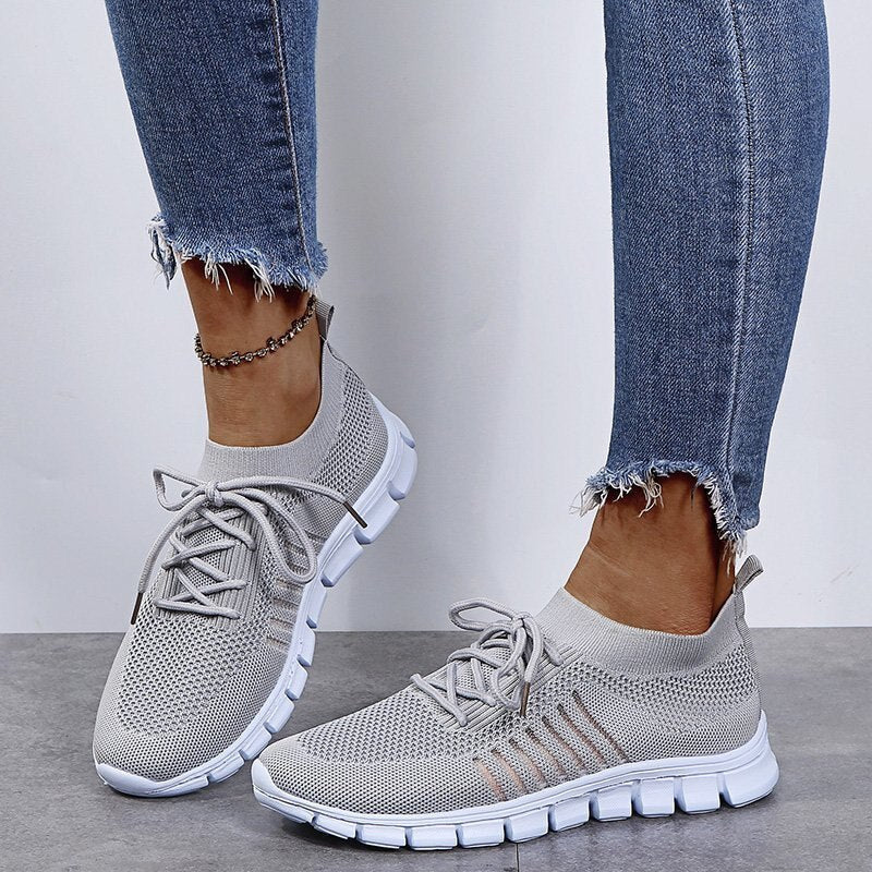 Women's Running-Style Sneakers – Lightweight Casual Everyday Trainers for Walking & Weekends