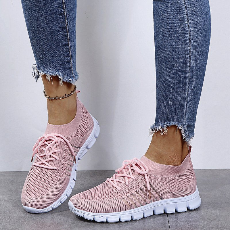 Women's Running-Style Sneakers – Lightweight Casual Everyday Trainers for Walking & Weekends