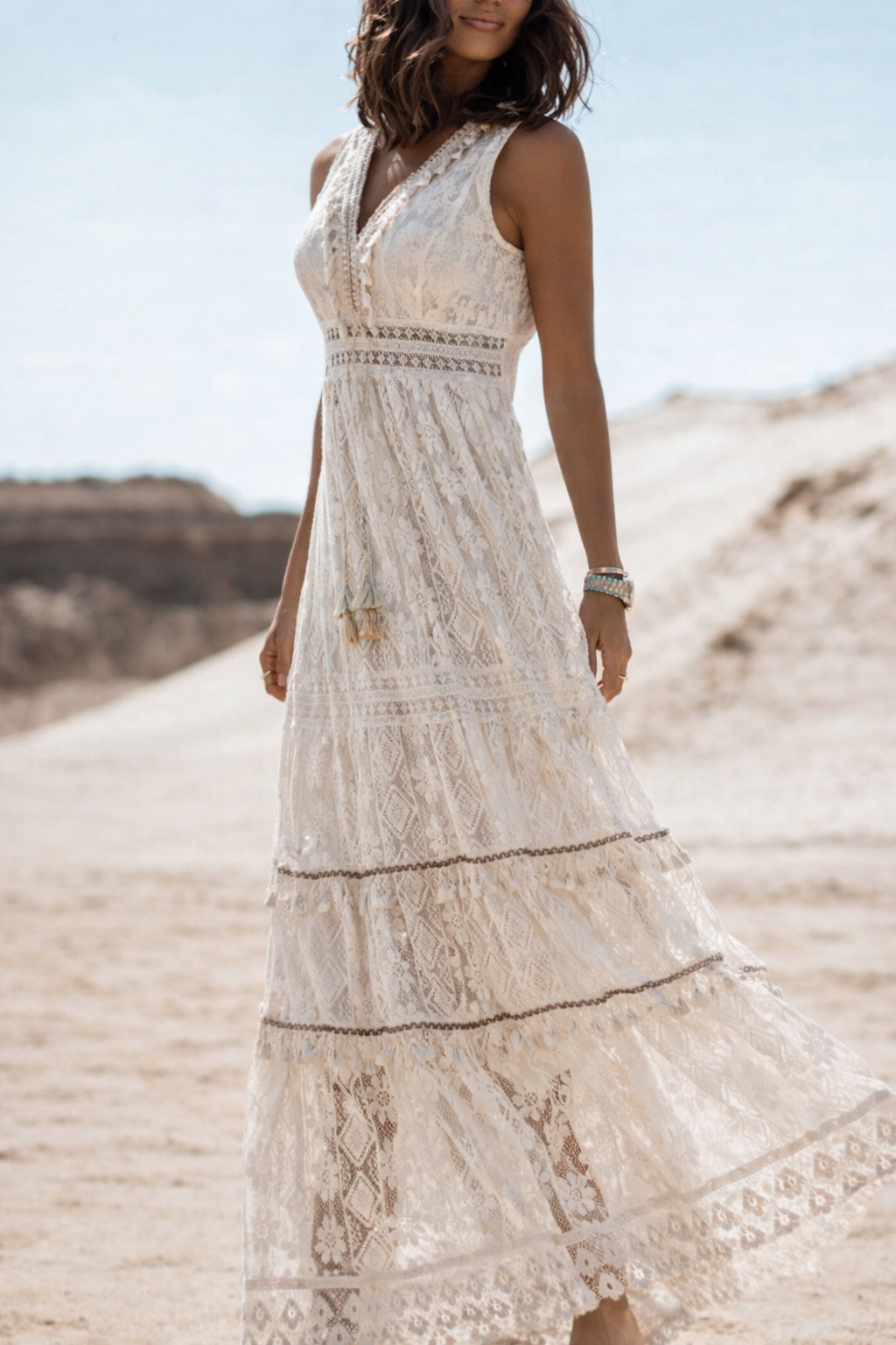 Women's Boho Maxi Dress – Flowing Summer Beach Dress for Holidays & Casual Days