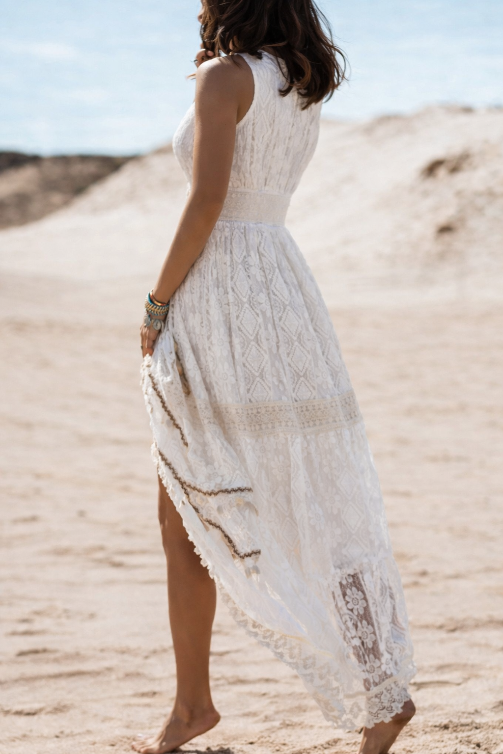 Women's Boho Maxi Dress – Flowing Summer Beach Dress for Holidays & Casual Days