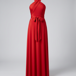 Women's Multiway Wrap Maxi Dress – V-Neck Convertible Bridesmaid & Formal Dress