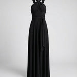 Women's Multiway Wrap Maxi Dress – V-Neck Convertible Bridesmaid & Formal Dress