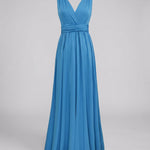 Women's Multiway Wrap Maxi Dress – V-Neck Convertible Bridesmaid & Formal Dress