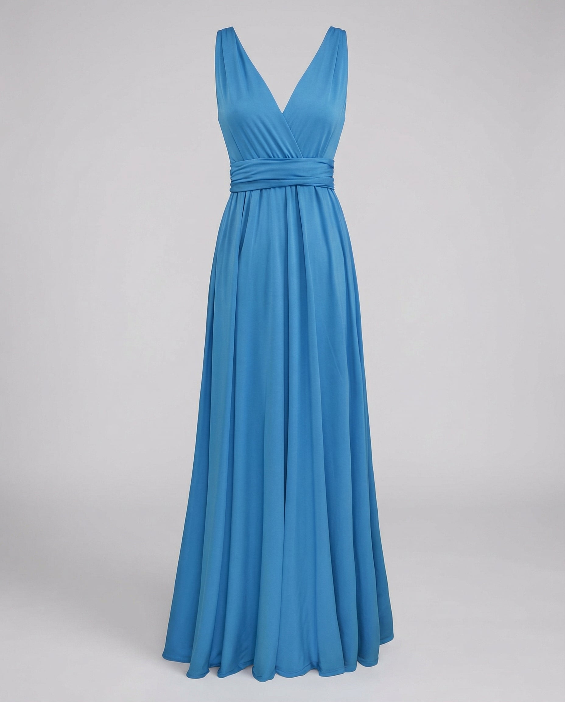 Women's Multiway Wrap Maxi Dress – V-Neck Convertible Bridesmaid & Formal Dress