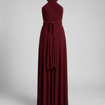 Women's Multiway Wrap Maxi Dress – V-Neck Convertible Bridesmaid & Formal Dress