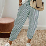 Women's Breathable Drawstring Pants with Slant Pockets – Tapered Leg Comfort Everyday Pants