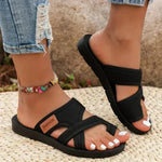 Women's Crisscross Mesh Strappy Sandals – Comfortable Summer Sandals for Beach & Brunch