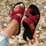 Women's Crisscross Mesh Strappy Sandals – Comfortable Summer Sandals for Beach & Brunch