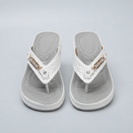 Women's Comfort Wedge Flip Flop Sandals – Cushioned Toe Post Summer Sandals