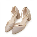 Women's Glitter Block Heel Sandals – Party, Wedding and Evening Occasion Heels