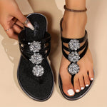 Women's Crystal Embellished Sandals with Rhinestone Straps – Glam Evening & Wedding Sandals