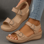 Women's Cushioned Wedge Sandals with Adjustable Straps – Comfort Everyday Summer Sandals