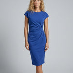 Women's Ruched Waist Midi Dress – Elegant Occasion, Work Function and Wedding Guest Dress