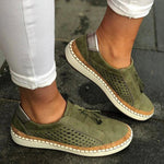 Women's Perforated Slip-On Loafers with Tassels – Breathable Flats for Summer Days