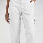 Women's Cropped Cargo Pants with Utility Pockets – Mid-Rise Relaxed Capri Pants