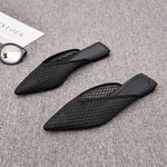Women's Fishnet Mesh Mules – Pointed Toe Slip-On Low Block Heel Shoes