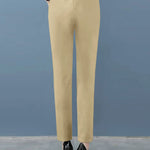 Women's High Waisted Pleated Tapered Work Pants with Pockets – Tailored Office Pants