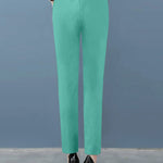 Women's High Waisted Pleated Tapered Work Pants with Pockets – Tailored Office Pants