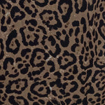 Women's Leopard Print Maxi Skirt with Side Slit – Elastic Waist Statement Skirt