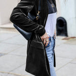 Women's Oversized Blazer with Notched Lapels & Flap Pockets – Casual Tailored Jacket for Day to Night