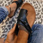 Women's Flat Toe Loop Sandals – Casual Summer Beach and Holiday Sandals
