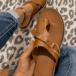 Women's Flat Toe Loop Sandals – Casual Summer Beach and Holiday Sandals