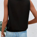 Women's Sleeveless Keyhole Neck Tank Top – Relaxed Casual Summer Top