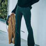 Women's High Waisted Flared Work Pants – Tailored Office Pants from Desk to Dinner