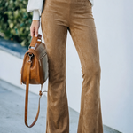 Women's High Waisted Flared Work Pants – Tailored Office Pants from Desk to Dinner